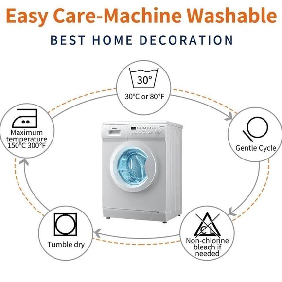 Holiday Decorative Pillow Covers Set - Festive Multicolor - Picture 3 of 3